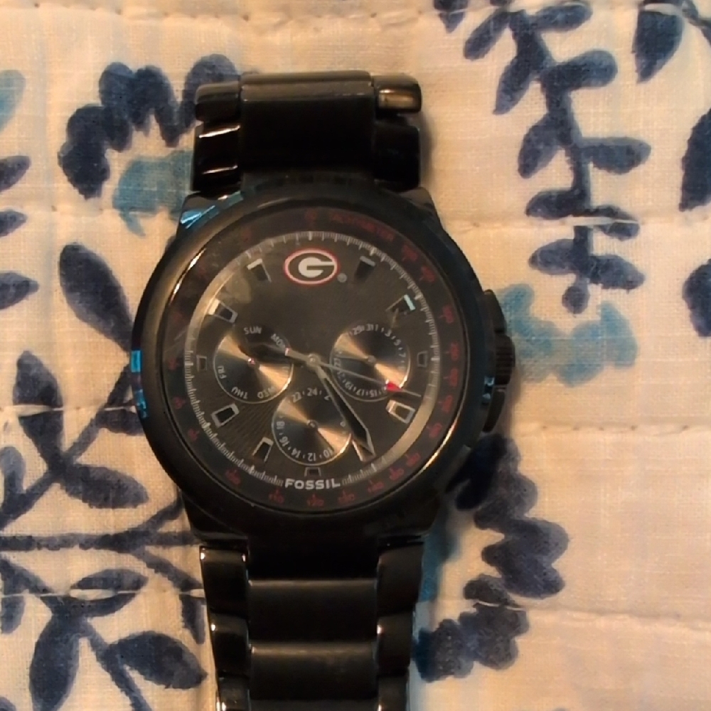 Fossil Black Chronograph Timepiece